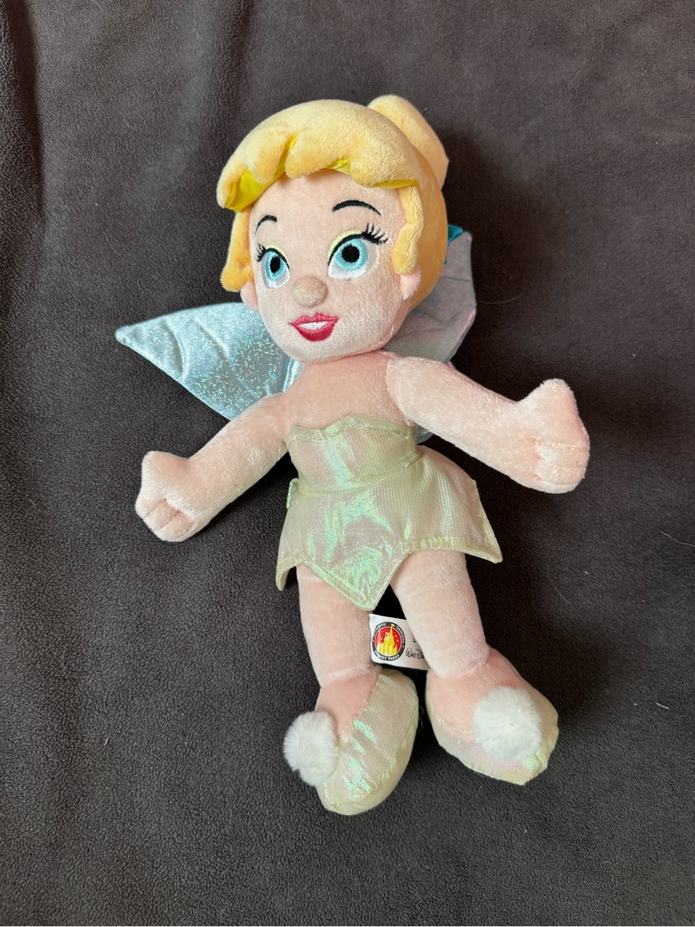 Disney Tinker Bell Plush - Light Green Dress, Blonde Hair
